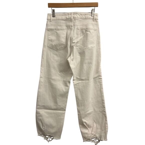 DL1961 Hepburn High Rise Wide Leg sz 27 distressed barrel minimalist - Picture 2 of 9